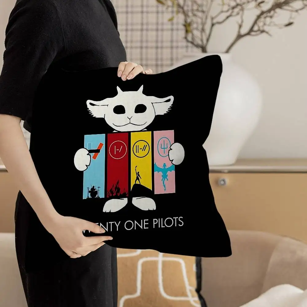 Popular T-Twenty One Pilot Pillowcase toon Gift Cushion Cover Bedroom Home Sofa Chair Seat Decor pillow case