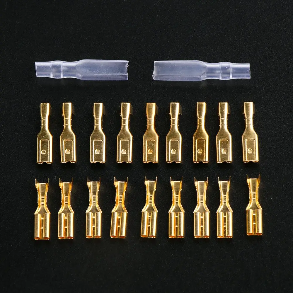 200PCS Set Cable  200pcs Female Spade Insulated Wire Electrical Crimp Terminal Butt Connector