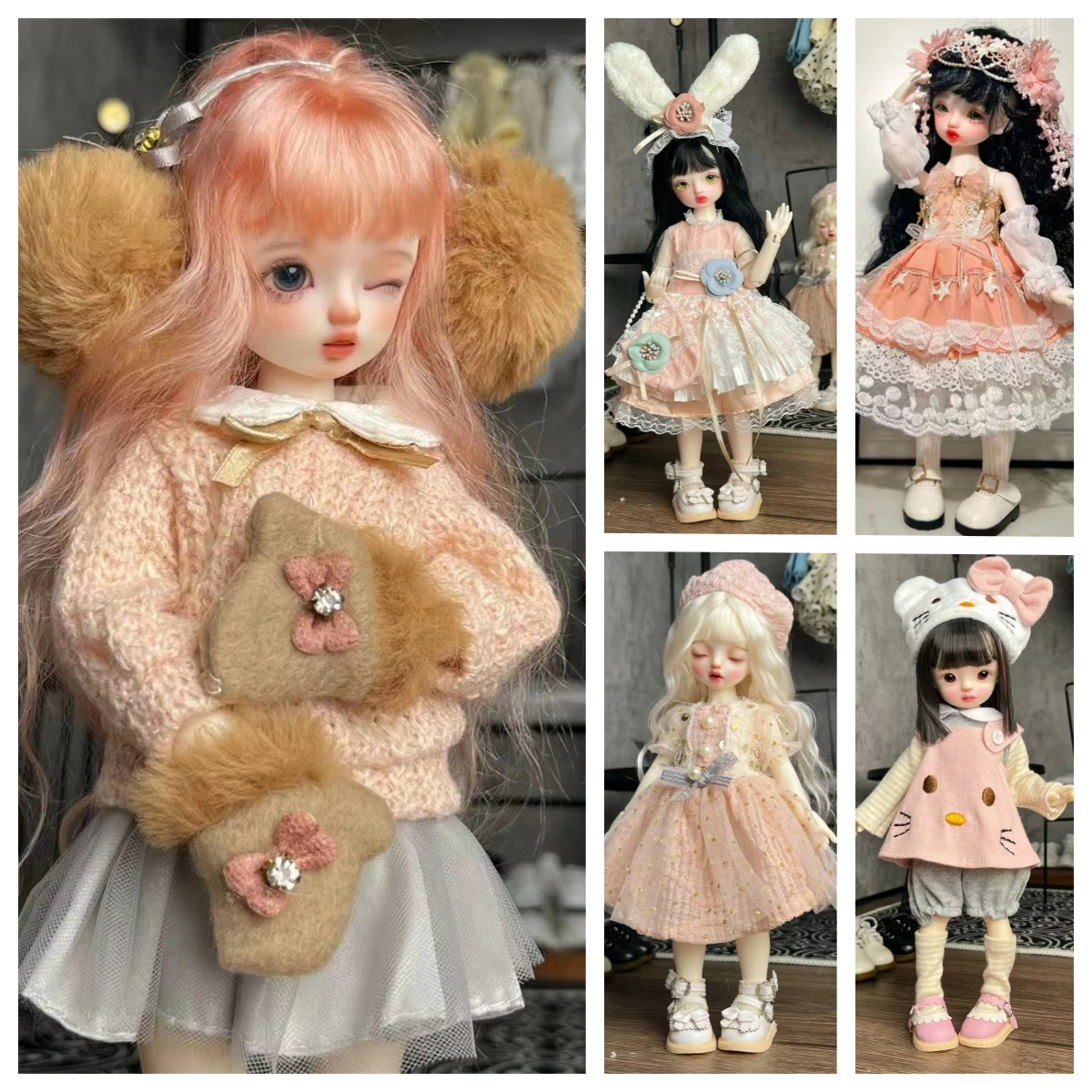 30cm Doll Clothes Accessories Casual Sweater Set 1/6 BJD Doll Outfit Set Girl Toy Gift