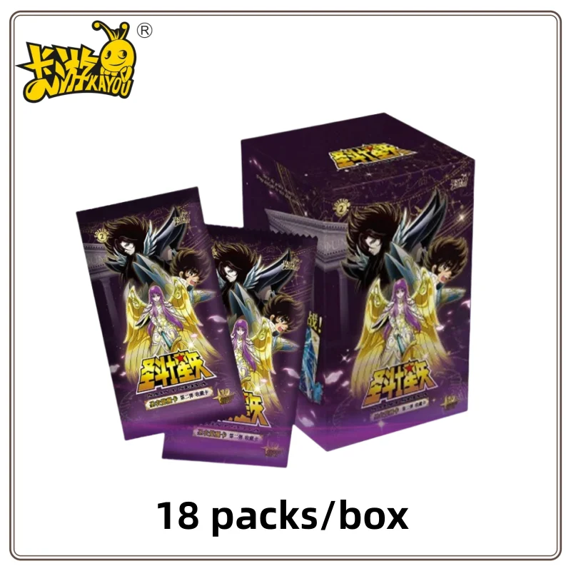 Original KAYOU Saint Seiya Collection Card Children Action Science Fiction Animation Seiya Shiryu Hyoga Limited Card Kids Gifts