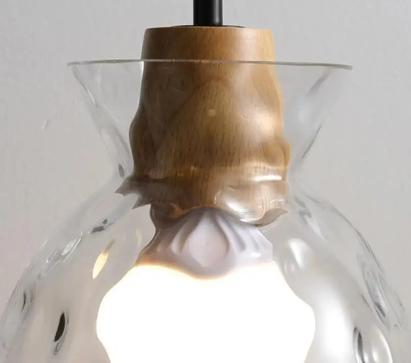 

Modern Japanese style style restaurant pendant lamp simple creative retro glass dining table bar Nordic style lamp