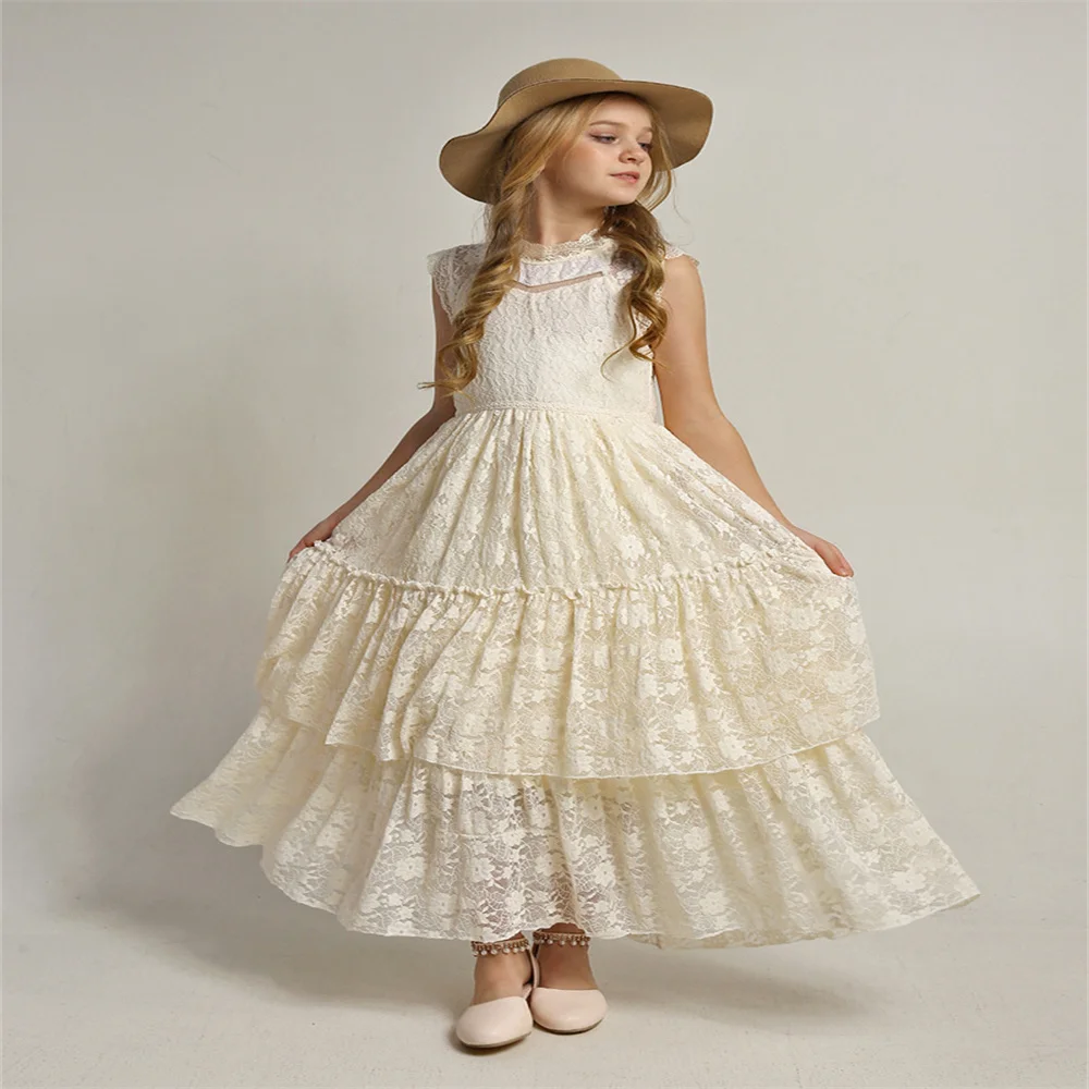 

Flower Girl Dresses Catwalk Piano Show Princess Party Costume First Communion Wedding Birthday Perform Formal Wear Evening Dress