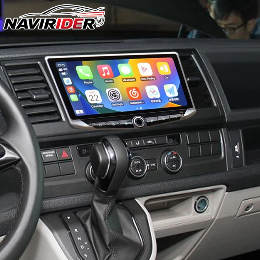 10.88inch Qled Screen For VW Caravelle T6 2015 2016 2020 GPS Car Multimedia Stereo Android Auto Wireless Carplay Video Player