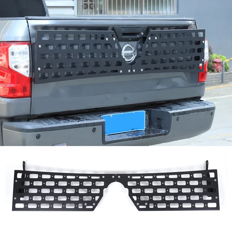 For Nissan Titan 2016-2023 Automotive exterior modification Automotive tailgate outer tool hanging plate aluminum alloy