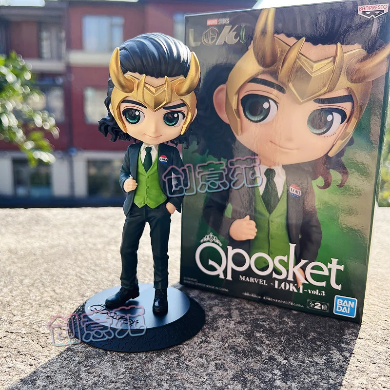 Bandai Bp-figuras de acción de los vengadores de Marvel, juguetes de colección limitada, regalos de Navidad, Qposket