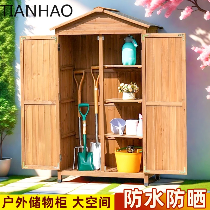 Armários ao ar livre de madeir - Gardening Tools Wooden avaliação e preço