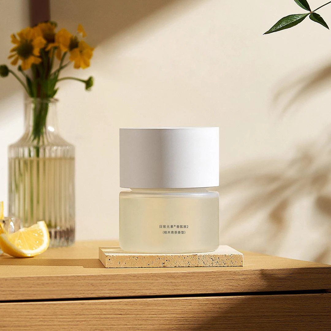 MIJIA Smart Scent Diffuser 2, Sealed Bottle, 2 Scents Wood Tea & Lychee, Aroma Diffusers 135 mL, 3 Levels, 60 Days Use, Type‑C