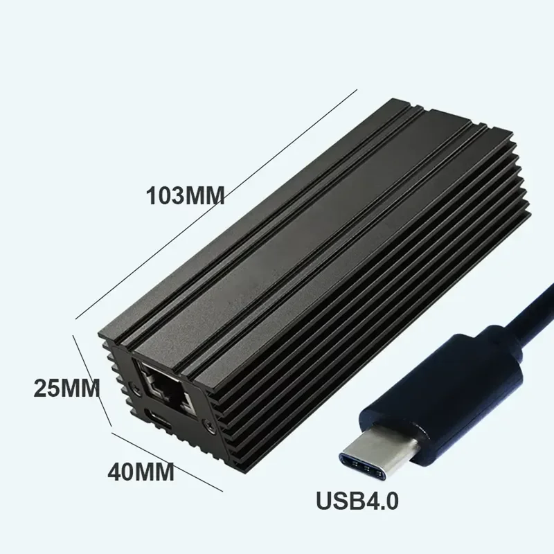 USB4 Ethernet Network Interface Card 10Gbps Fast Internet Connection Adapter for Xunlei 3 4 Global Seller M76A High Speed
