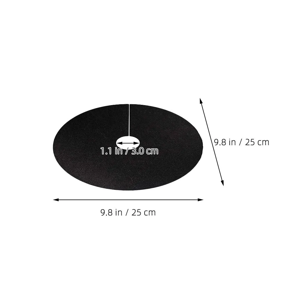 20Pcs Nonwoven Tree Protection Mat 25cm Breathable Weed Barrier Moisture Retention Cabbage Root Guard Degradable Fabric Garden