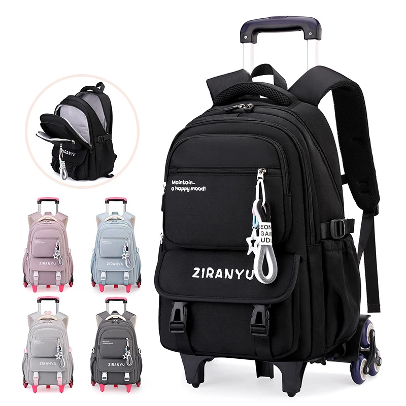 

Детский школьный рюкзак, сумка на колесиках, студенческий рюкзак для девочек, детская сумка для книг, школьная сумка на колесиках, рюкзак на колесиках