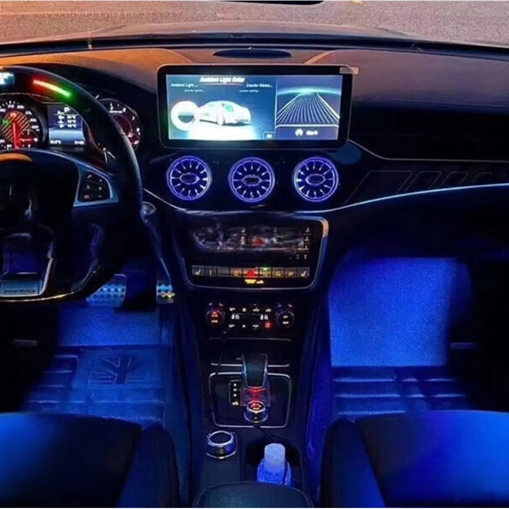 

STLFW176 W117 Dashboard Front Air Vent APP Control Ambient Lighting for Mercedes Benz A/CLA/GLA-Class W156