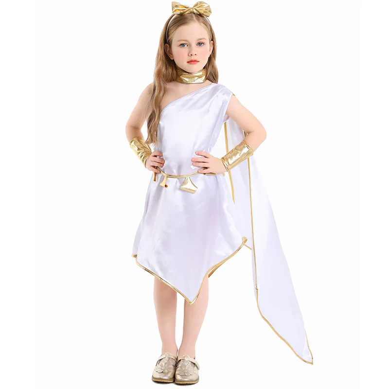 2024 New Arrival Roman Princess Costume For Kids Girl Greek Goddess Halloween Costume