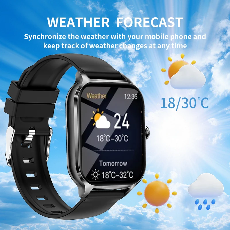 Smart Watch, Android IOS, Male/Women Watch, Call, Message Reminder, 2.01cm Large Screen Display, Exercise Steps and Fitness Exer