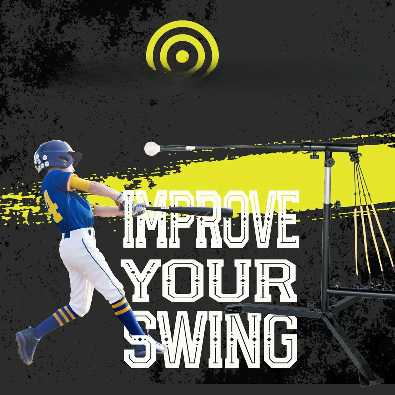 Power Swing Trainer System for Baseball and Softball - includes 4 Power Bands, All Ages Training