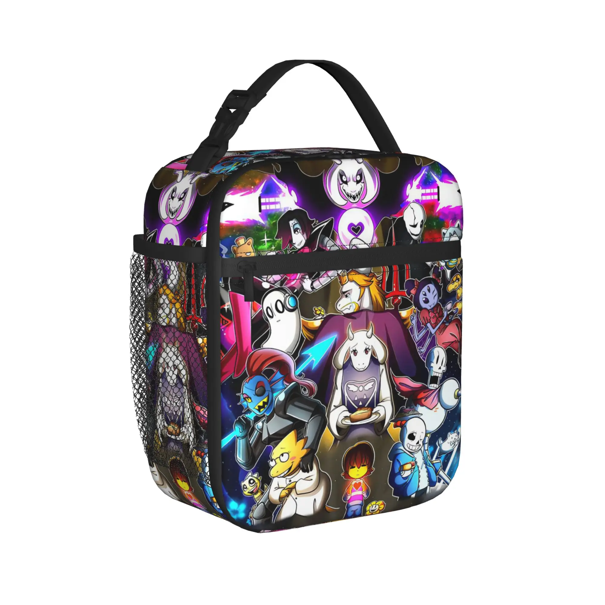 Trendy Popular Undertale Lunch Bag  Funny Lunch Box For Women Picnic Portable Cooler Bag Oxford Print Tote Food Bags