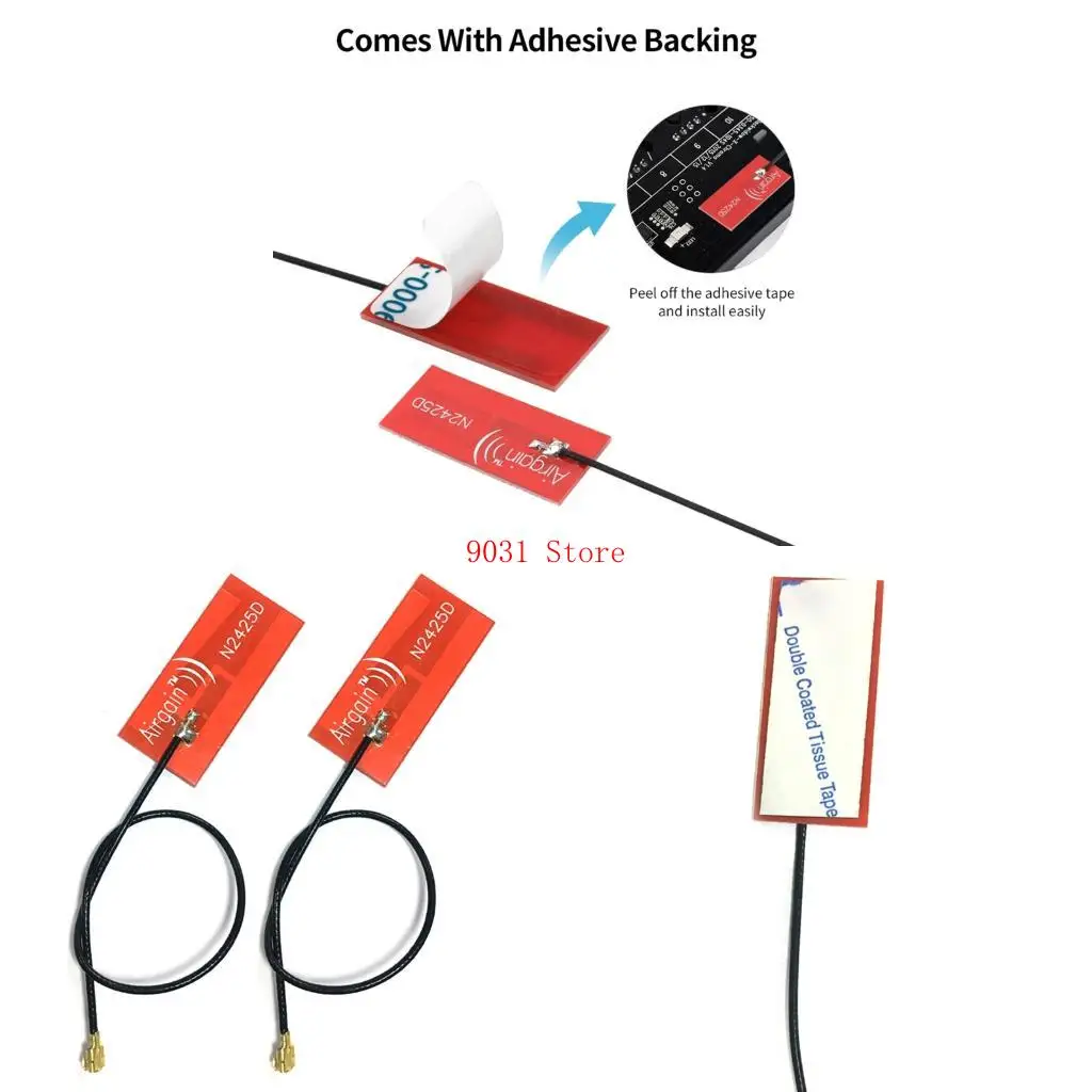 Antenne interne a doppia banda ottimizzate per dispositivi da 5 GHz e 5,8 GHz 2pcs