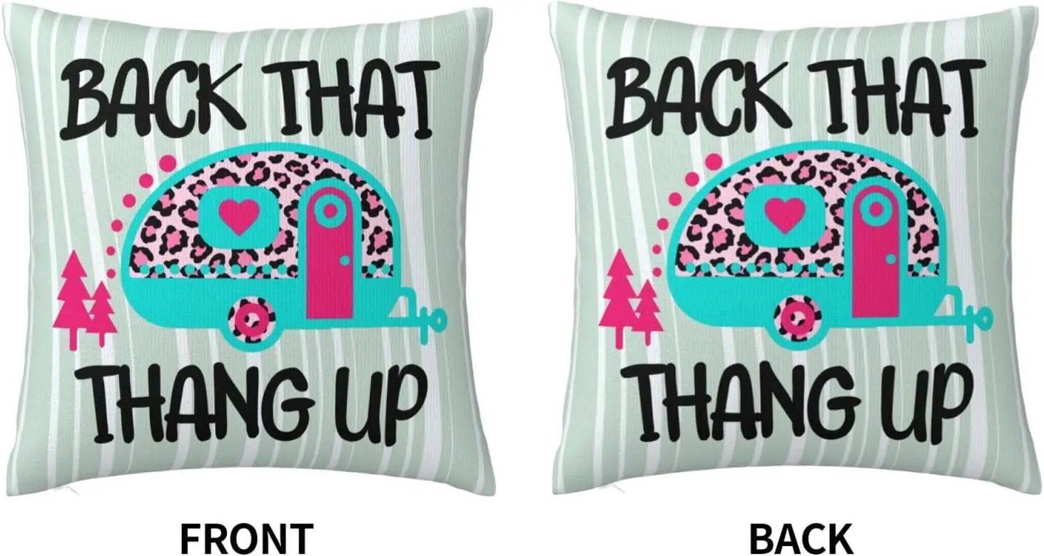 Back That Thang Up Throw Pillow Covers Pillowcase Sofa Decorative Cushion Cases for Home Decor Home Room Bed