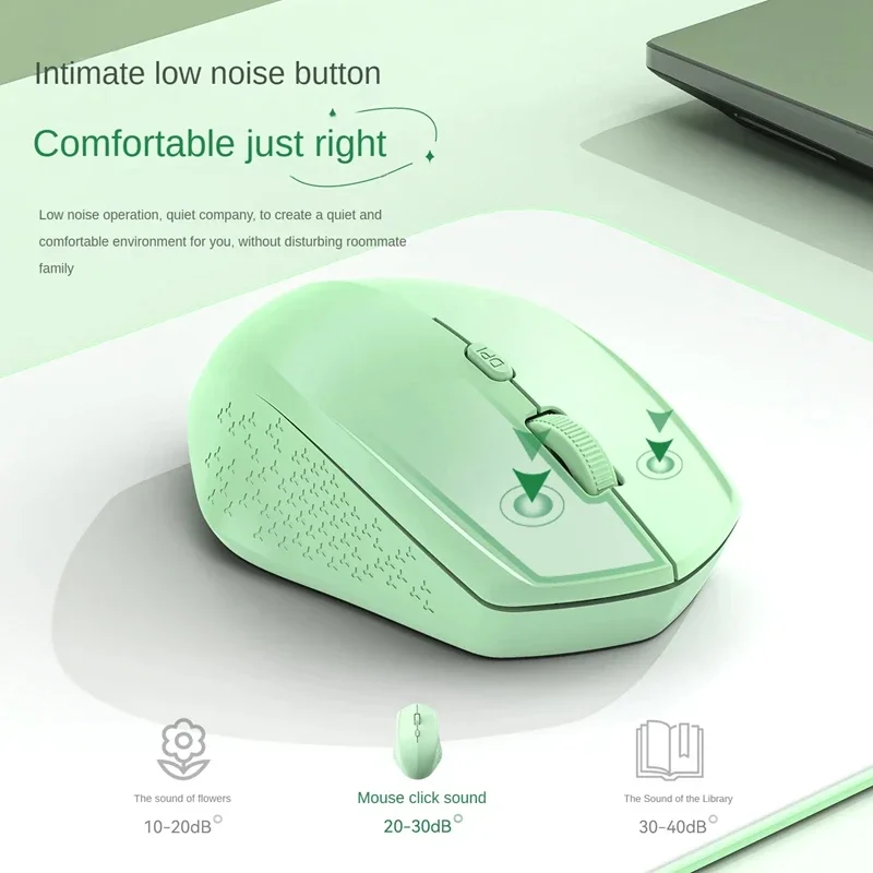 Xiaomi Wireless Mouse Bluetooth Silent Dual Model Rechargeable 1600 DPI Readjustable 2.4GHz For MacBook Laptop PC Game Office