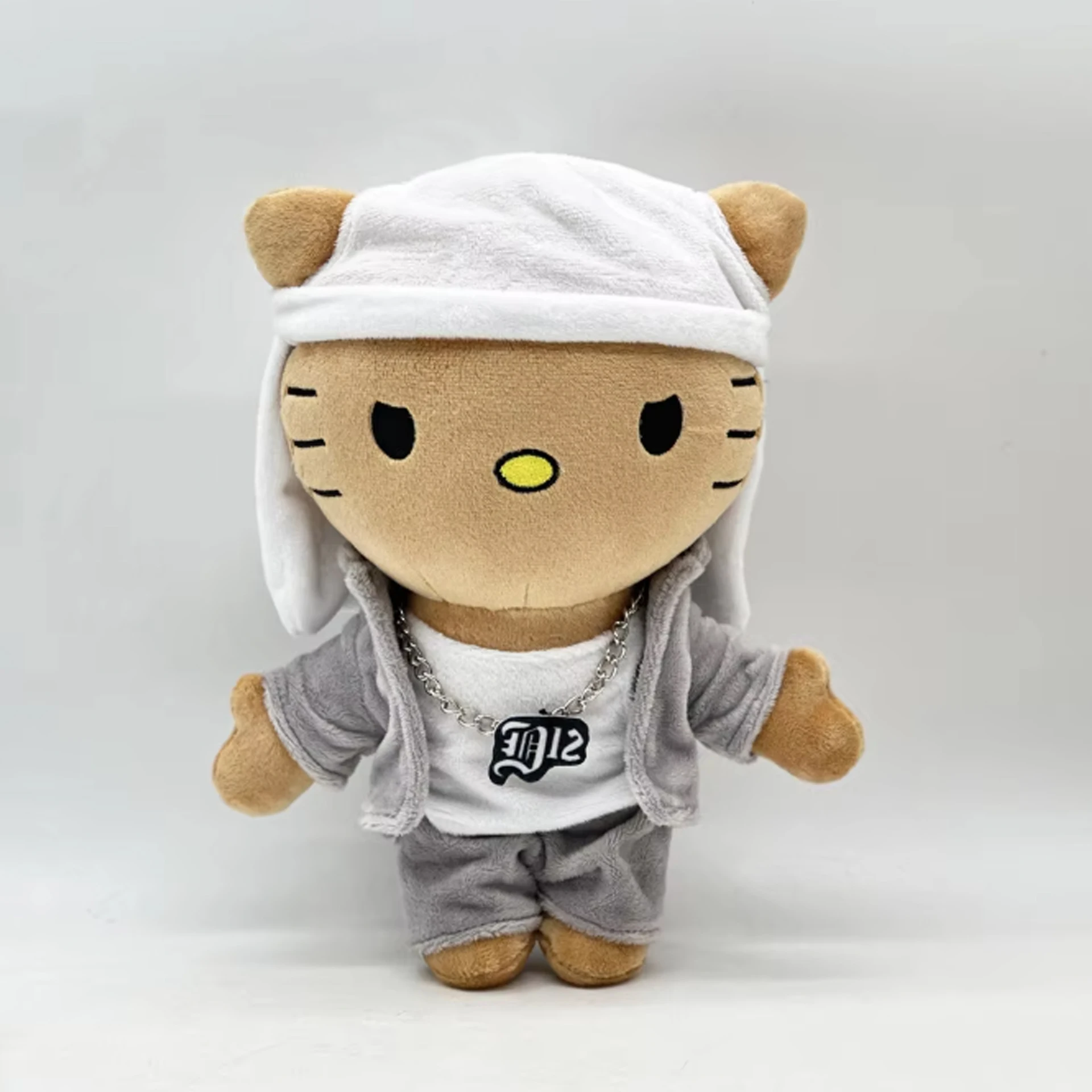 Hello Kitty as Eminem Plush Doll Plushies Soft Stuffed Toys 24cm Cute Kids Boys Girls Birthday Christmas Gifts