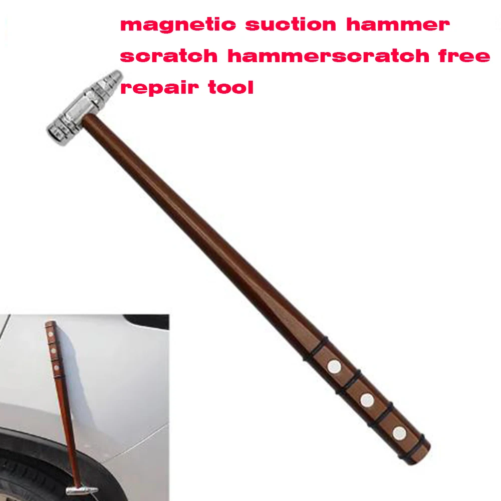 Car unpainted dent repair toolwooden hammer magnetic suction car dent repair tool