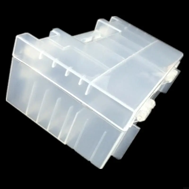 83CE Clear PP PP Picty Storage Box Battery Carrying Case Contenitore con coperchio