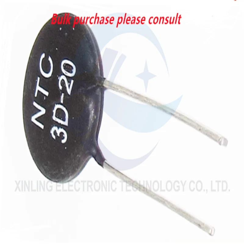 Resistor em linha do termistor de NTC, encaixe, novo, NTC5D-13, 5R, 5D-13, 20 PCes