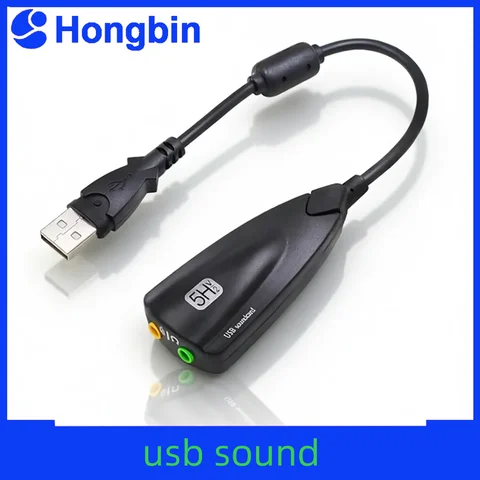 Promotion 5HV2 External USB Sound Card 7.1 with 3.5mm Audio Interface…