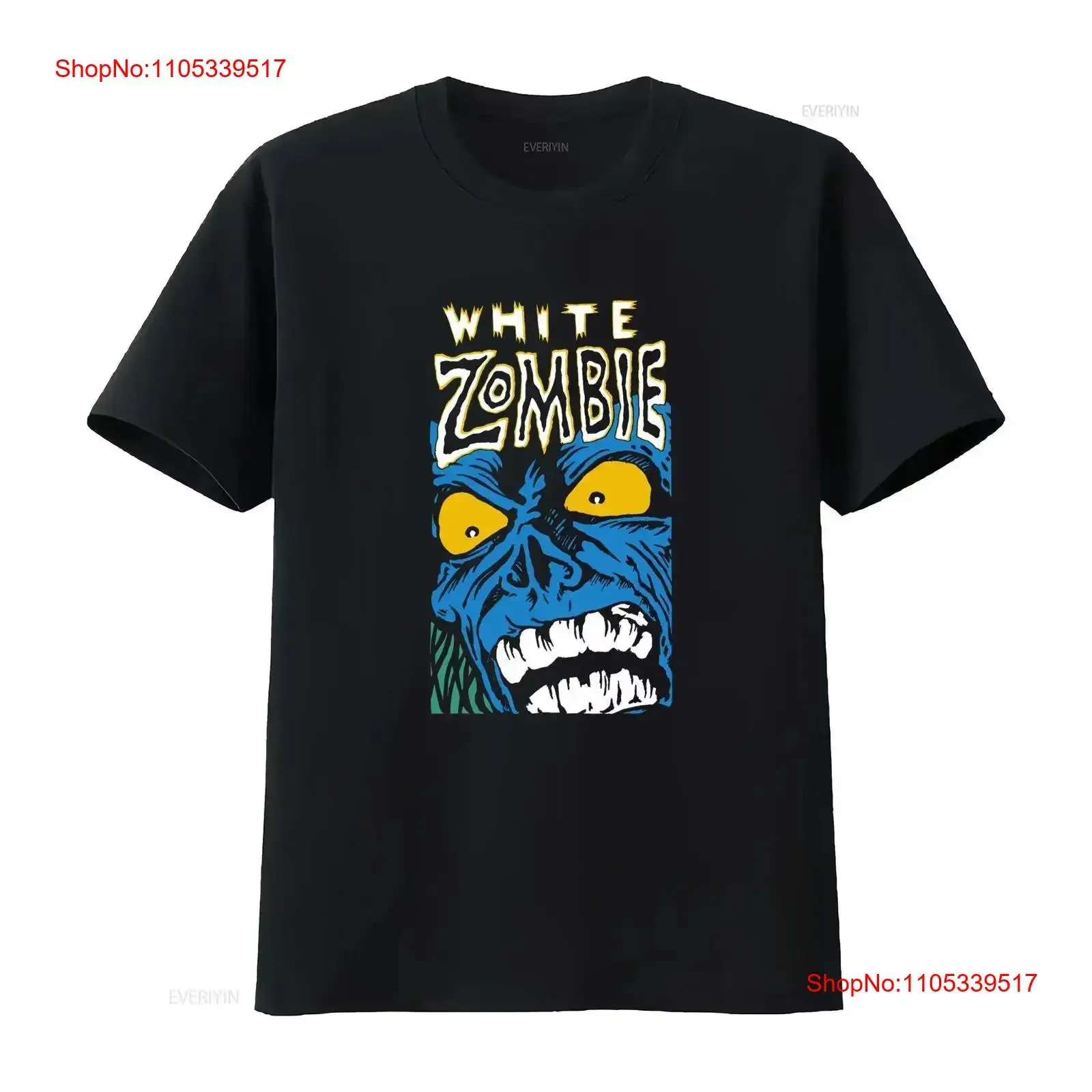 WHITE ZOMBIE cd lgo BLUE MONSTER GROWL Official SHIRT XXL 2X New rob vintage Washed designer clothes Breathable Slightly
