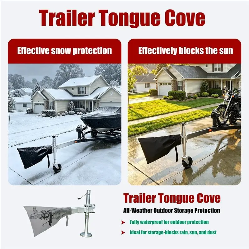 ABHS-Trailer Tongue Cover Boat Trailer Tongue Cover Waterproof Boat Trailers Cover Boat Part