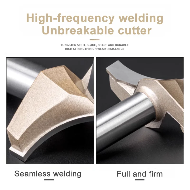 タングステンカーバイドポイント切断ラウンドオーバービット CNC ルータービット木材彫刻用 1/4 1/2 シャンク木工彫刻ツール