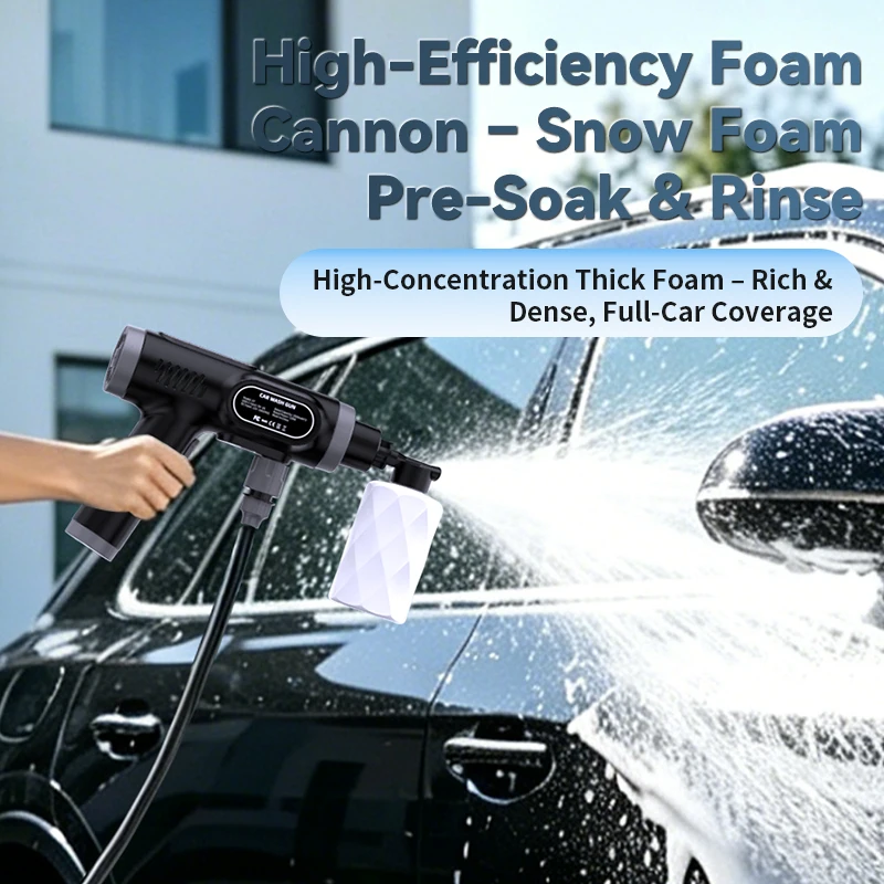 High Pressure Foam Cannon Car Wash Snow Foam Lance Adjustable Spray Thick Foam Gun for Car Washing Cleaning Auto Detailing Use