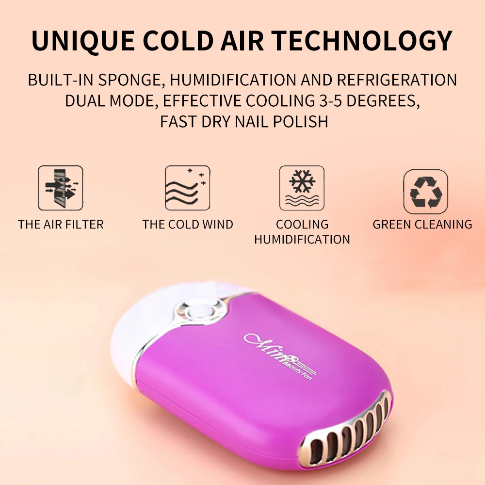 Ventilateur de poche portable aste USB, refroidisseur, mains libres, glace personnelle mignonne, batterie éolienne, déterminer à proximité, mini ventilateur lumineux