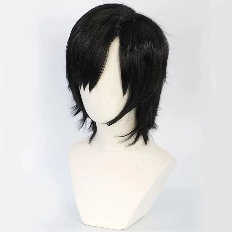 w,3;d'6.c\f/ABC123FF Yuffie Cosplay Synthetic Short Straight Wig Anime Coser Cute Girl Heat Resistant Fiber High2;a'5\f,8/h' view 3