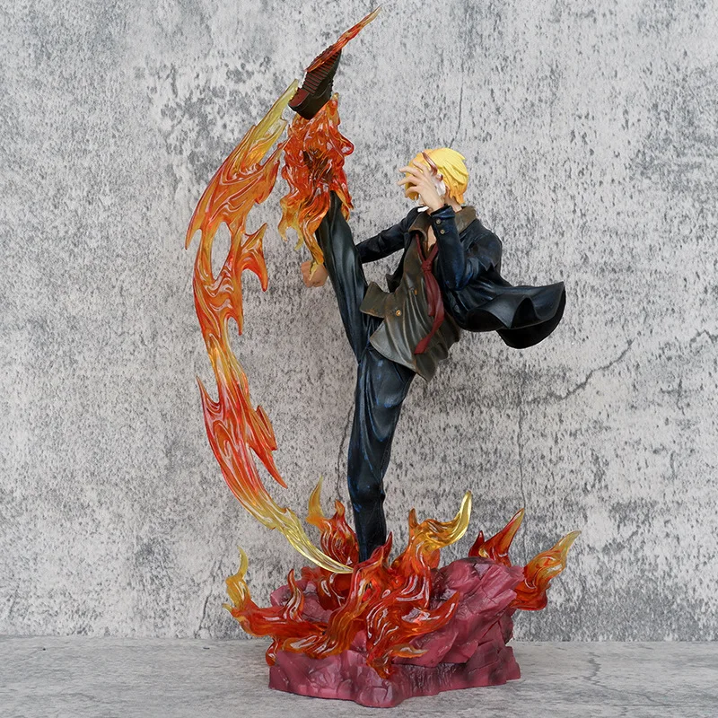 

Аниме периферийная цельная WF Sanji Monkey D. Luffy, статуя сцены спецэффектов, ПВХ экшн-фигурка, Коллекционная модель, игрушка в коробке