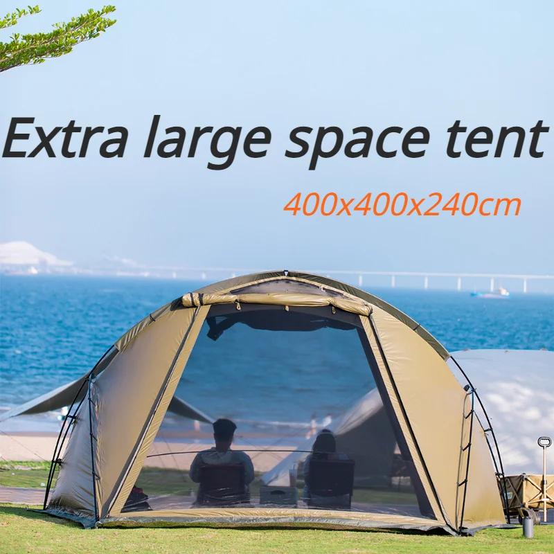 Imagem -04 - Outdoor Tactical Tent Portátil Túnel Tent Outdoor Camping Equipment Canopy Vento Chuva e Proteção Solar 58people