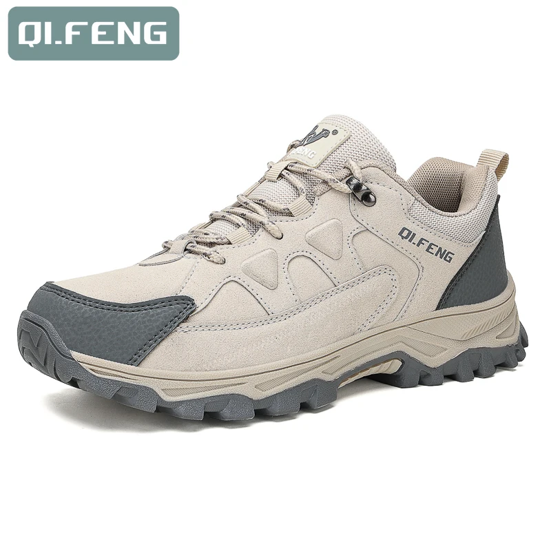 PLUS SIZE Men Women Adventure Sneakers Durable Grip Non-Slip Shoes Lace-Up Comfort Ideal for Outdoor Hiking Boots Men Footwear