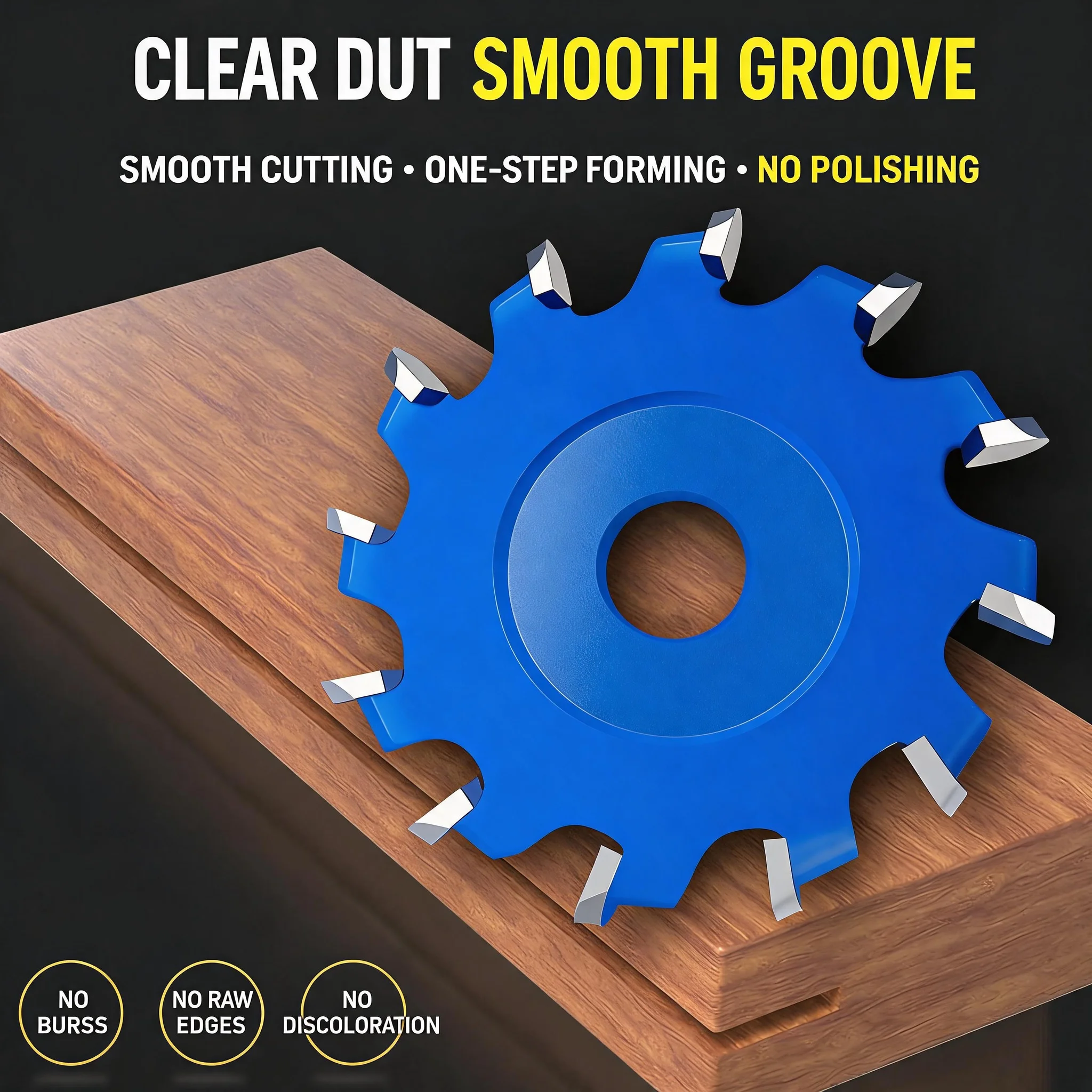 Carbide U/V Teeth Grooving Saw Blade for Aluminum Composite Panel Wood Angle Grinder Circular Saw