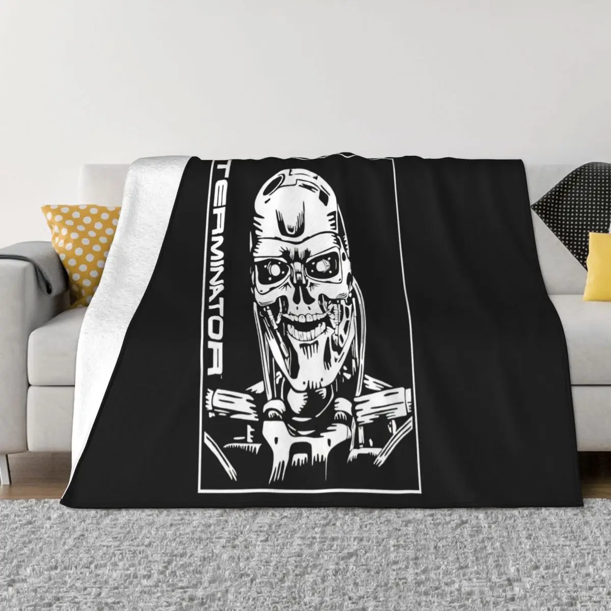 The Terminator 80S Movie Machine Head Unisex Pop Popular Style New Design Pride Great Quality Throw Blanket