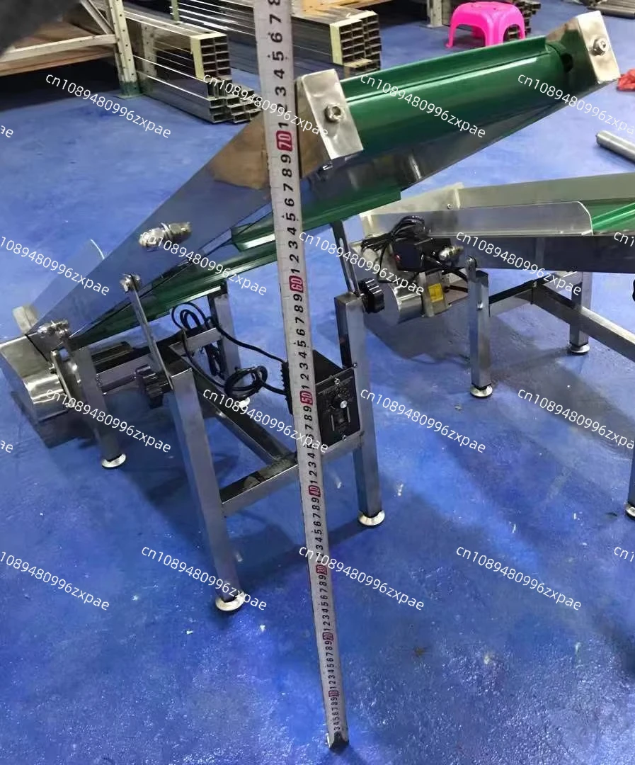 Food grade automatic conveyor assembly line conveyor belt adjustable speed lifting and high temperature resistance