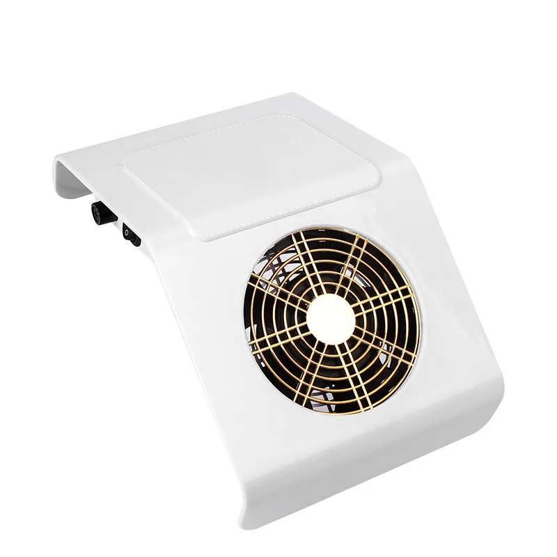 Collecteur de poussière d'ongles conviviale ré avec filtre, aspiration élevée, faible bruit, tampon à main, interrupteur à une touche, aspirateur de manucure, bureau, 40W