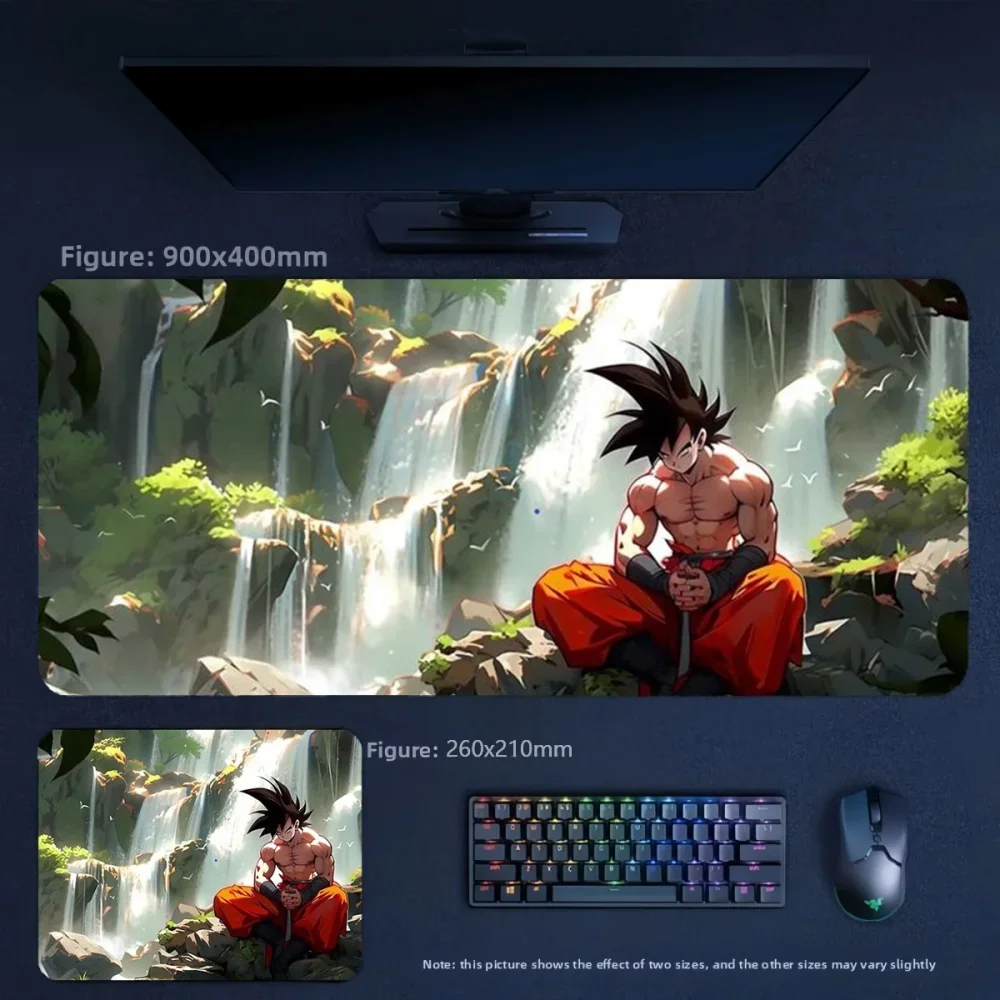 New Boys High Quality Non-slip Gaming Keyboard Pad Decorative Table Mat Cartoon Animation Dragon Ball Printing Leather Mouse Pad
