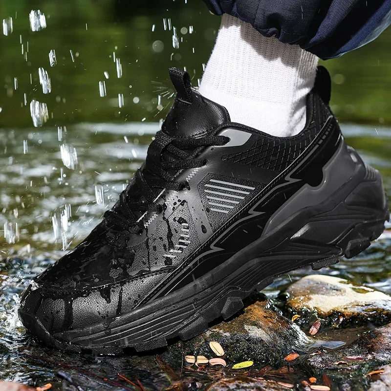 

Men Hiking Shoes Mountain Jogging Shoes Outdoor Walking Camping Sneakers Tourist Trainer Lace Up Trekking Climbing Trail Sports