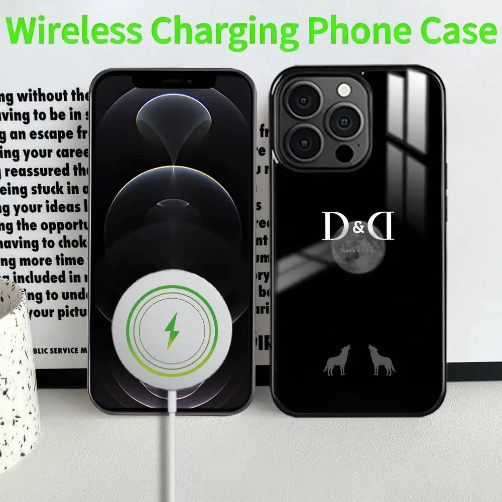 حافظة هاتف D-Djadja & D-Dinaz MagSafe مغناطيسية لهاتف iPhone 16 15 14 13 12 11 Pro Plus Max شاحن لاسلكي صغير Funda