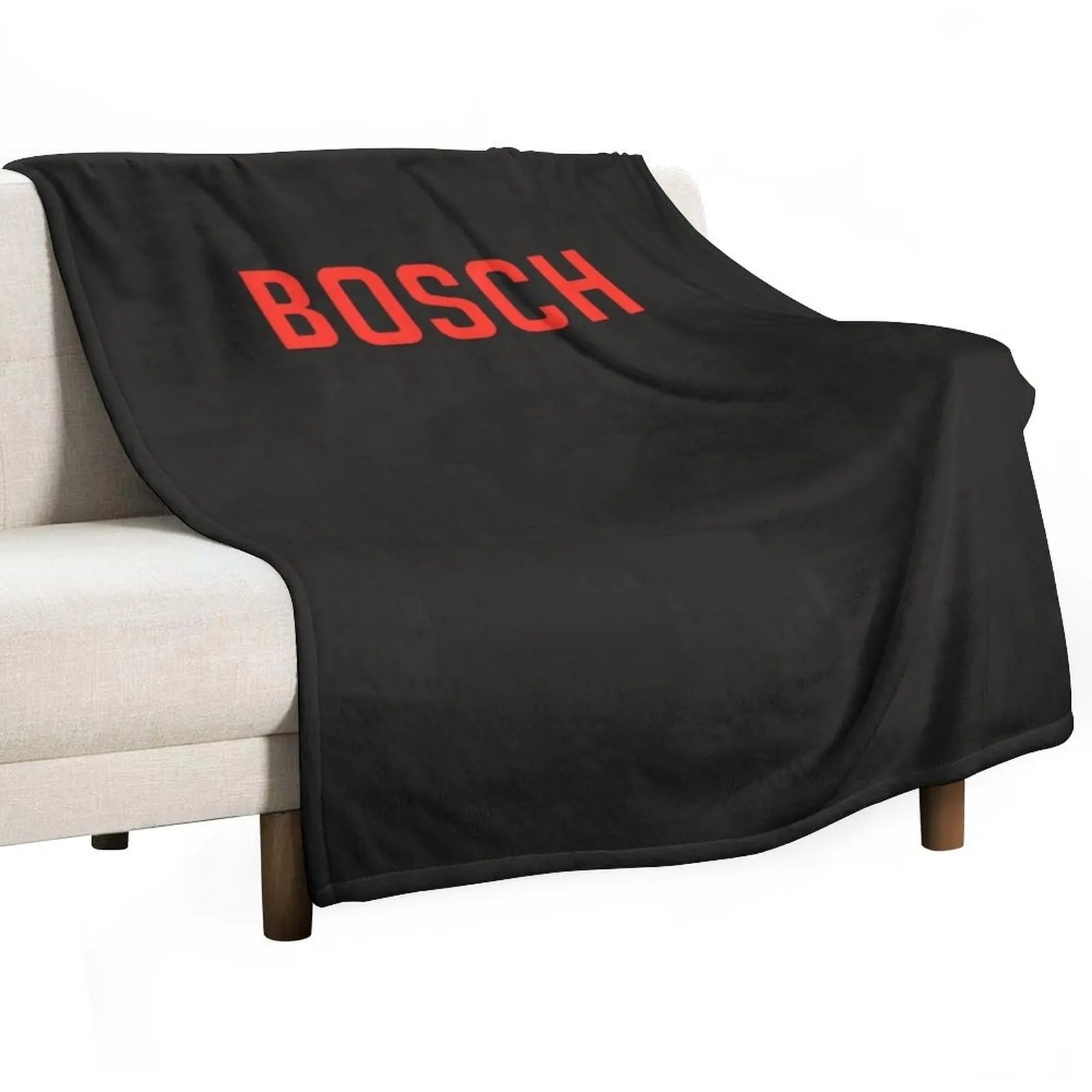 

BOSCH LOGO Essential T-Shirt Throw Blanket Beach Thermals For Travel Soft Beds Blankets