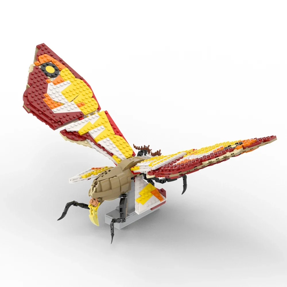 MOC 巨大な蛾獣モスラモデルビルディングブロッククラシック映画恐竜ロボットモンスター diy レンガのおもちゃ子供の誕生日クリスマスギフト