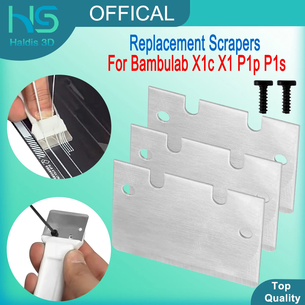 

Сменный скребок для стекла с наконечником ножа, практичный резак для лабораторных скребков для варочной панели Bambu, аксессуары для Bambulab X1c X1 P1p P1s