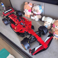 2025 New Technical SF-24 Formula F1 Red Sport Racing Car Building Blocks Super Car Bricks Toys For Children's holiday gift