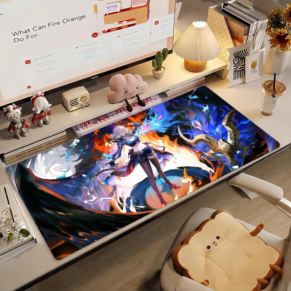 Wuthering Waves Game Galbrena Mouse Pad Non-slip Rubber Gamer Balance Computer Mat Decoracion Deskmat Laptop Office Large
