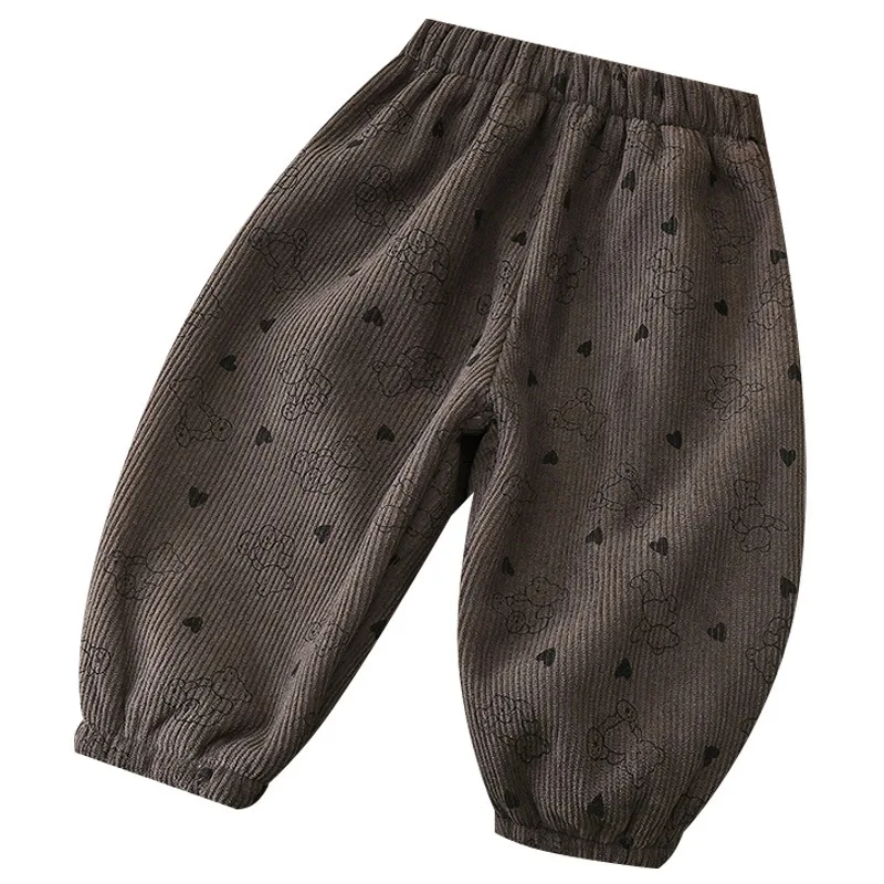 Bellbell Winterhose für Jungen, 2–10 Jahre, Kinderhose mit Blumenmuster, aus Fleece, locker geschnitten, mit elastischem Bund, für Kleinkinder und Babys. – Detail 5