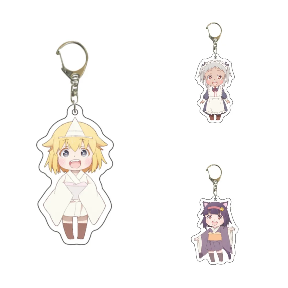 6CM Anime Office workers want to be cured  Keychain Model Cosplay Charm Characters Ornament Accessories Goods Collection Gifts